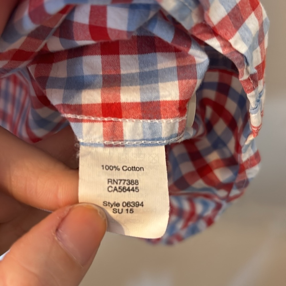 J. Crew plaid button down size medium - Picture 4 of 5